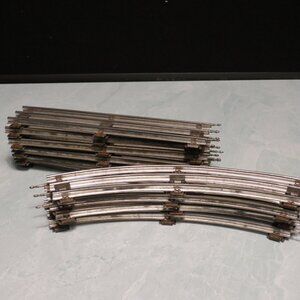 Lot of 10 Pieces Unbranded O Gauge 3 Rail Vintage Straight& Curved Track 